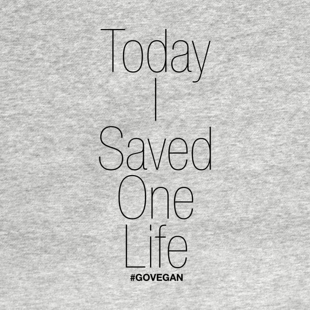 Today I Saved One Life! #GoVegan by Frux